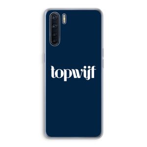 Topwijf Navy: Oppo A91 Transparant Hoesje