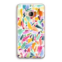 Watercolor Brushstrokes: HTC U Play Transparant Hoesje