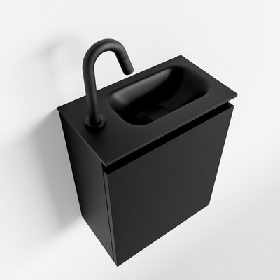 Toiletmeubel Mondiaz Ture | 40 cm | Meubelkleur Urban | Eden wastafel Urban Rechts | 1 kraangat