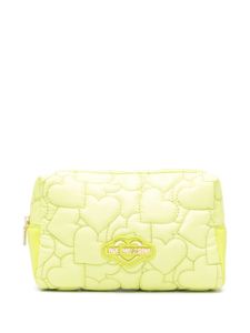 Love Moschino sac matelassé à plaque logo - Jaune