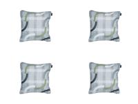 Sierkussen met paspel ca. 50x50 cm Tess sage (4 stuks) Madison - Madison