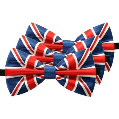 3x Engeland verkleed vlinderstrikjes 12 cm voor dames/heren