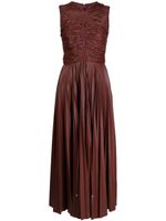 Altuzarra robe Kandoro à design plissé - Marron