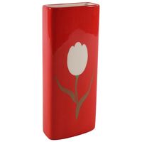 Radiatorbak luchtbevochtiger/waterverdamper rood porselein 20 x 8 cm Radiatorbak luchtbevochtiger/waterverdamper rood porselein 20 x 8 cm