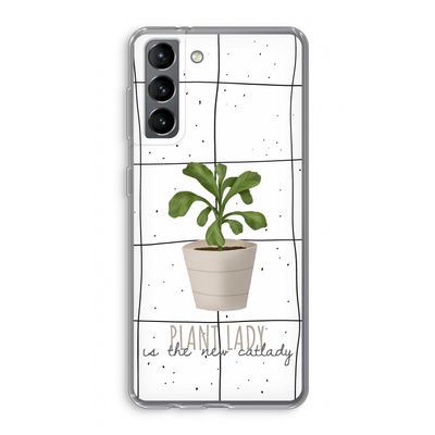 Kamerplant op vensterruit: Samsung Galaxy S21 Transparant Hoesje