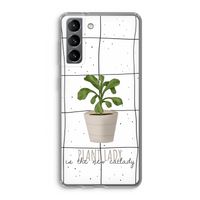 Kamerplant op vensterruit: Samsung Galaxy S21 Transparant Hoesje