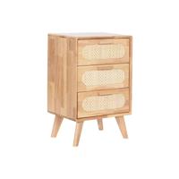 Ladenkast Home ESPRIT Natuurlijk Metaal Rubberwood 40 x 30 x 63 cm