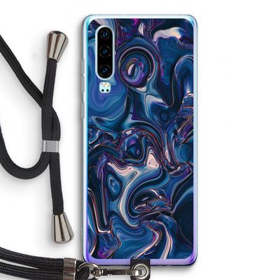 Mirrored Mirage: Huawei P30 Transparant Hoesje met koord