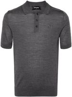 DSQUARED2 polo à logo brodé - Gris