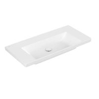 Wastafel Villeroy & Boch Subway 3.0 Met CeramicPlus Geen Kraangat Geen Overloop 100x47x16.5 cm Stone White