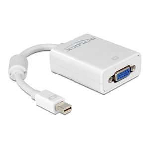 DeLOCK Adapter mini Displayport / VGA FM 0,18 m VGA (D-Sub) Wit