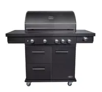 Boretti Imperatore Nero 4B Barbecue Verrijdbaar Gas Zwart 25700 W - thumbnail