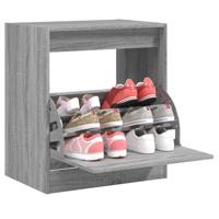 VidaXL Schoenenkast 60x42x69 cm bewerkt hout grijs sonoma eikenkleurig