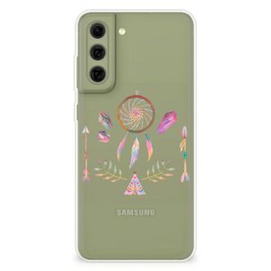 Samsung Galaxy S21FE Telefoonhoesje met Naam Boho Dreamcatcher