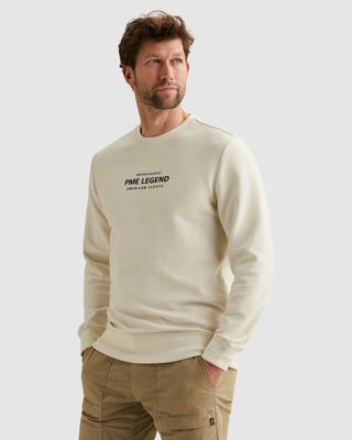 Pme Legend Cotton Blend Sweat Psw2602485 Sweater 7013 Bone White