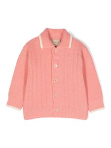 Gucci Kids cardigan à manches longues - Rose