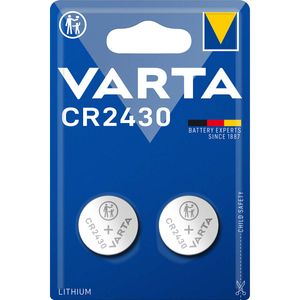 Varta Lithium-Knoopcelbatterij CR2430 | 3 V DC | 290 mAh | 2 stuks | Zilver | 1 stuks - 6430101402 6430101402