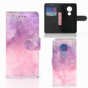 Hoesje Motorola Moto G7 Play Pink Purple Paint