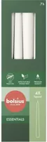 Bolsius gotische kaars essentials 2.4x24.5cm cloudy white 4 stuks Bolsius gotische kaars essentials 2.4x24.5cm cloudy white 4 stuks