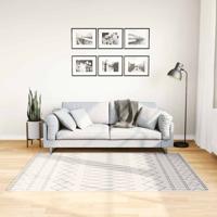 VidaXL Vloerkleed wasbaar anti-slip 120x180 cm zwart en wit