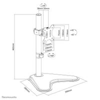 Neomounts FPMA-D550SBLACK monitor bureaustandaard bevestiging - thumbnail