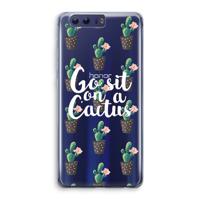 Cactus quote: Honor 9 Transparant Hoesje