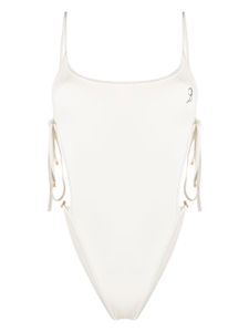 Blumarine maillot de bain à design noué - Blanc