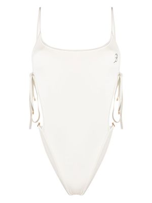 Blumarine maillot de bain à design noué - Blanc