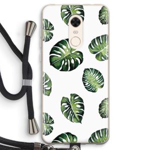 Tropische bladeren: Xiaomi Redmi 5 Transparant Hoesje met koord