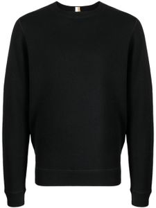 BOSS fine-knit crew-neck jumper - Noir