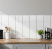 Tegelsticker lang wit