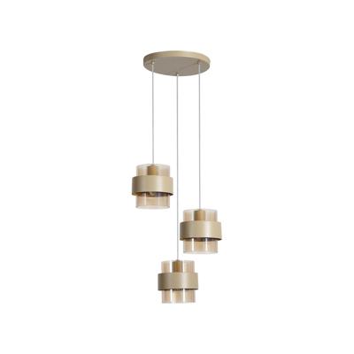 Searchlight HanglampRoyal 3-lichts zand bruin - 82433-3SA