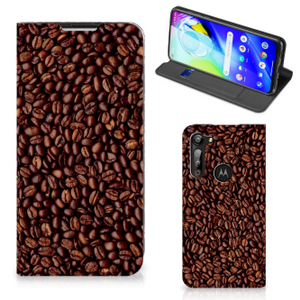 Motorola Moto G8 Power Flip Style Cover Koffiebonen