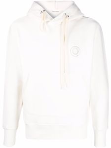 Craig Green hoodie en polaire à détails d'œillets - Blanc