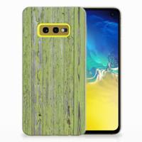 Samsung Galaxy S10e | Bumper Hoesje | Green Wood