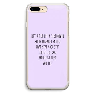 Zelfvertrouwen: iPhone 7 Plus Transparant Hoesje