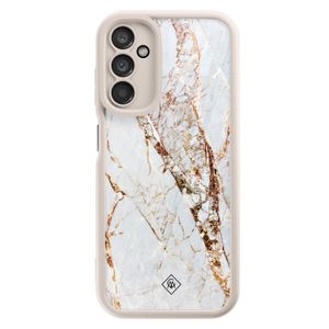 Samsung Galaxy A14 beige case - Marmer goud