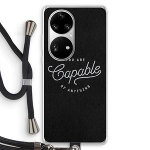 Capable: Huawei P50 Pro Transparant Hoesje met koord