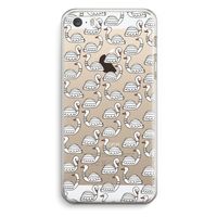 Zwanen: iPhone 5 / 5S / SE Transparant Hoesje