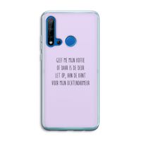 Ochtendhumeur: Huawei P20 Lite (2019) Transparant Hoesje