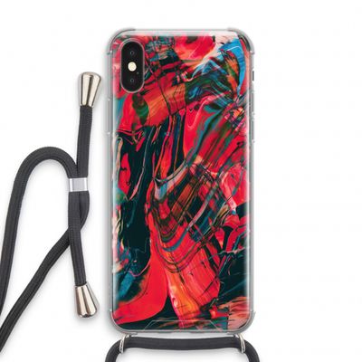 Endless Descent: iPhone X Transparant Hoesje met koord