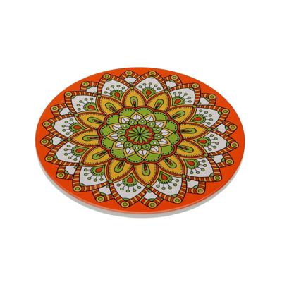 Placemat Versa Kurk Keramisch Mandala 20 X 0,6 X 20 CM