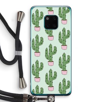Cactus Lover: Huawei Mate 20 Pro Transparant Hoesje met koord