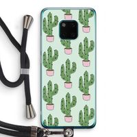 Cactus Lover: Huawei Mate 20 Pro Transparant Hoesje met koord