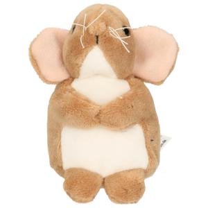 Knuffeldier Muis - zachte pluche stof - premium kwaliteit knuffels - bruin - 11 cm