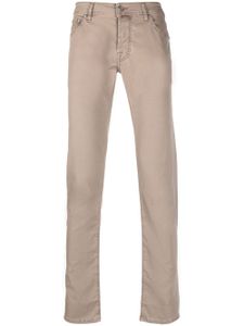 Jacob Cohën logo-patch straight-leg jeans - Tons neutres