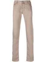 Jacob Cohën logo-patch straight-leg jeans - Tons neutres