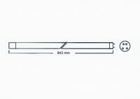 Filtreau 40W T5 UVC Lamp - 843mm Vervangingslamp tegen Algen en Bacteriën - Witte Fitting Filtreau 40W T5 UVC Lamp - 843mm Vervangingslamp tegen Algen en Bacteriën - Witte Fitting