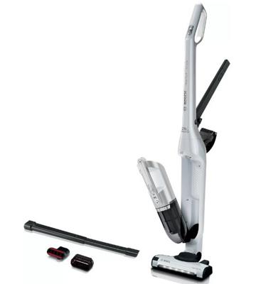 Bosch Serie 4 BCH3P2301 steelstofzuiger & elektrische bezem 2-in-1-steelstofzuiger Batterij/Accu Droog Zakloos 0,4 l Wit