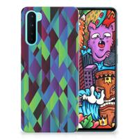 OnePlus Nord | TPU Hoesje | Abstract Green Blue